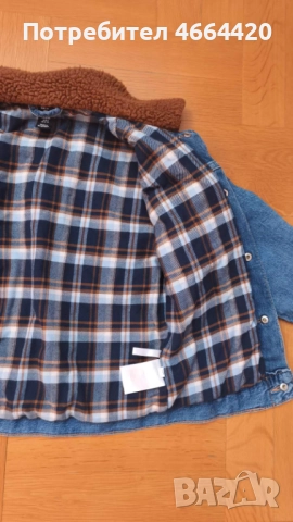 Деним яке за момче, размер 8-9, снимка 3 - Детски якета и елеци - 52627262