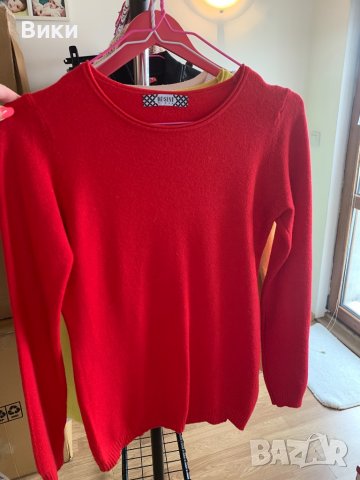 Дамска блуза в червено, снимка 3 - Блузи с дълъг ръкав и пуловери - 39547102