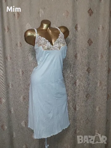 Ulla Popken 50/52 Нощница/ комбинезон / в екрю с портокалова дантела , снимка 4 - Нощници - 49071942