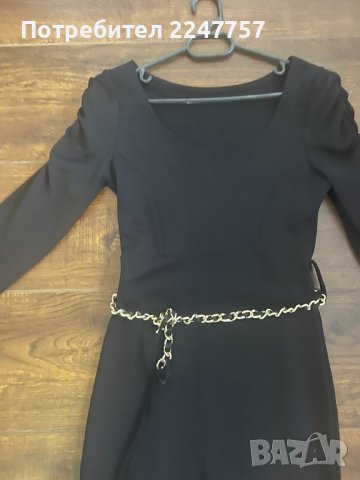 Черна къса рокля размер XS, снимка 3 - Рокли - 43239819