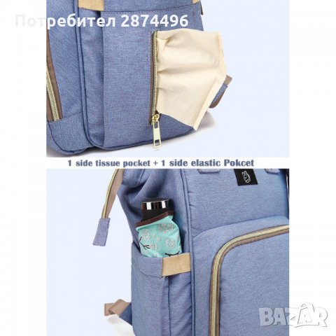 2212 Чанта раница за количка за бебешки аксесоари, снимка 13 - Кенгура и ранички - 34994834