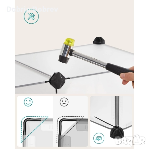 Прозрачна модулна клетка за домашни животни SONGMICS , снимка 6 - Други стоки за животни - 52742255