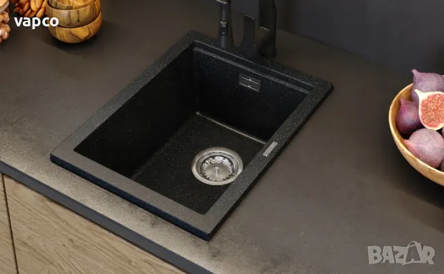 Компактна гранитна мивка Granitan Tuga 38см, снимка 6 - Мивки - 47602783