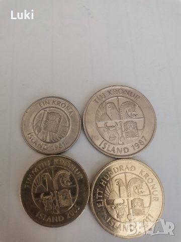 монети Исландия , снимка 3 - Нумизматика и бонистика - 43167955