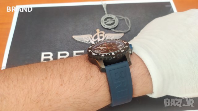 BREITLING ENDURANCE PRO 44мм кварцов с действащ хронограф клас 5А+, снимка 14 - Мъжки - 33307789