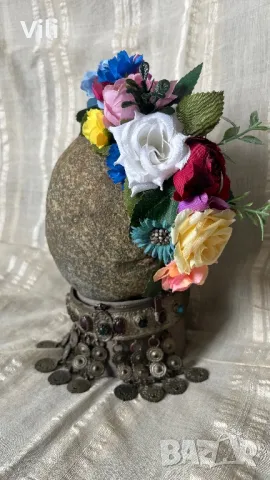 Аксесоар за коса, диадема с цветя, снимка 9 - Аксесоари за коса - 47800216