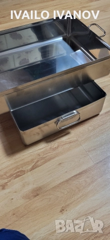 Тави 2бр на Хром Силистра дебела неръждавеика алпака 