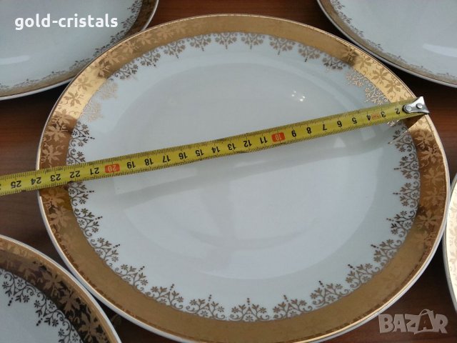 Луксозен сервиз за хранене порцелан Чехословакия, снимка 3 - Сервизи - 35078140
