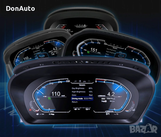 12.3″ Дигитален километраж за BMW 5 E60/E61/E63/E64, снимка 5 - Аксесоари и консумативи - 53135168