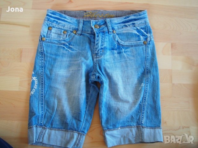 Къси светло сини дънкови панталонки, снимка 3 - Къси панталони и бермуди - 26256947