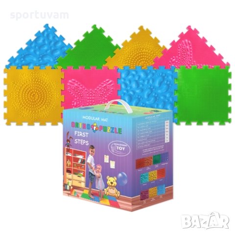 Модулен килим ORTHO PUZZLE, Микс Първи стъпки (270115) 