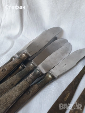 Комплект посребрени прибори , снимка 8 - Антикварни и старинни предмети - 53536872