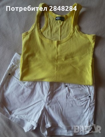 ЛОТ от бели панталонки и жълт потник