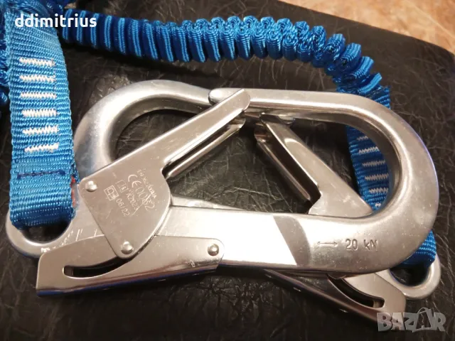  Система за осигуряване/ластично/ абсорбер с 2куки против падане 2метра, снимка 3 - Спортна екипировка - 49305205