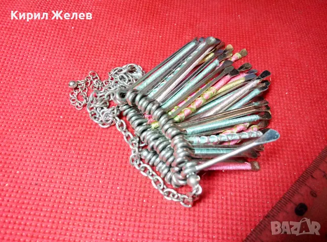 СТИЛНА ВИНТИДЖ АРТ СТИЛ СРЕБРИСТА ЦВЕТНА ОГЪРЛИЦА 47412, снимка 9 - Колиета, медальони, синджири - 47298513