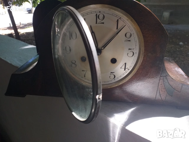 Стар антикварен красив каминен часовник, снимка 3 - Антикварни и старинни предмети - 53461929