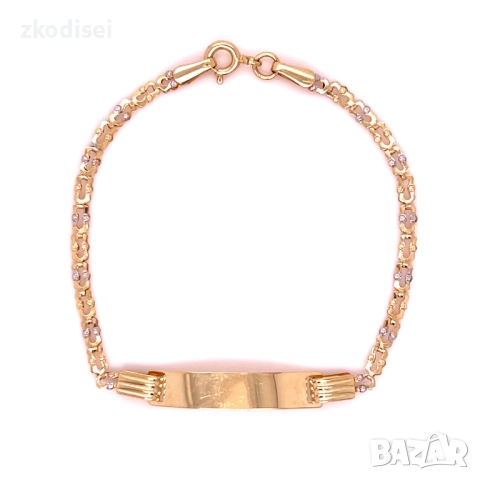 Златна детска 1,68гр. 15,5см. 14кр. проба:585 модел:34357-1, снимка 1