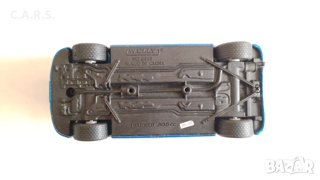 Peugeot 206 CC Cabrio Welly - Мащаб 1:34-39, снимка 8 - Колекции - 52545203