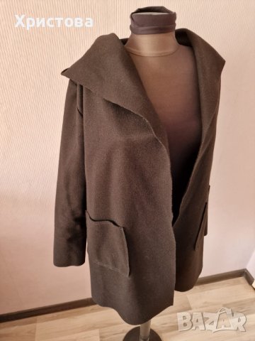 Преходно черно палто/манто с качулка - 29,00лв., снимка 3 - Палта, манта - 38551573