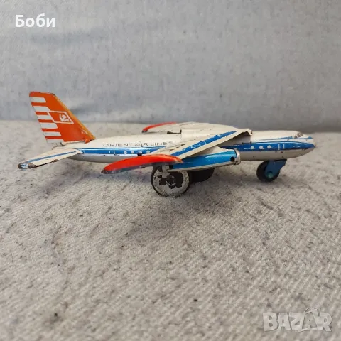 Стара Соц Ламаринена Играчка Самолетче, снимка 6 - Колекции - 49222493