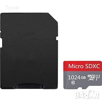 Нова Micro SD карта 1024 GB с адаптер / Class 10, снимка 2 - Резервни части за телефони - 43562676