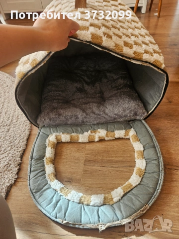 Легло с покривче, за куче или коте!-XL, снимка 3 - За кучета - 53537991