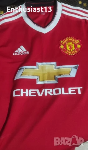 Чисто нова домакинска фланелка на Манчестър Юнайтед сезон 2015/16 размер XS, снимка 8 - Спортни дрехи, екипи - 50676098