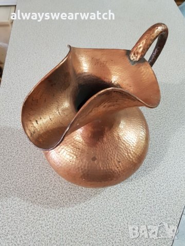 Декоративна медна кана / ваза, снимка 2 - Вази - 28131028