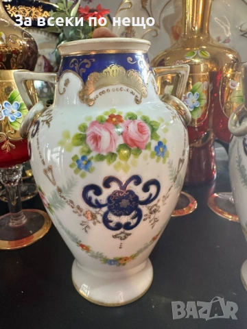 Noritake Japan  Circa 1908 - невероятно красиви две  японски вази с две ръкохватки Код P1873, снимка 13 - Вази - 53310986