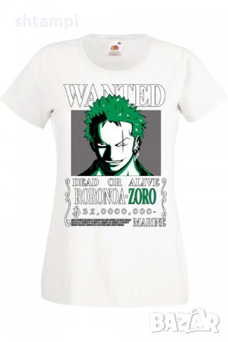 Дамска тениска One Piece Roronoa Zoro 01,Анимация,игра,Празник,Повод., снимка 2 - Тениски - 38073574