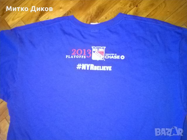 Ню Йорк хокей- тениска Анвил 100% памук размер ХЛ, снимка 9 - Зимни спортове - 28301840