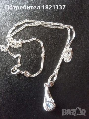 Комплект колие и обици , снимка 3 - Бижутерийни комплекти - 52674478