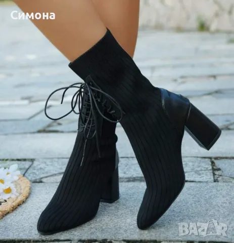 Дамски  черни боти shein