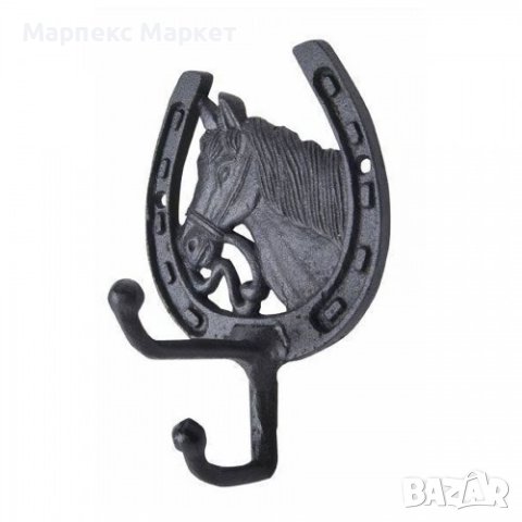 Закачалка за юздечки от ковано желязо - Horse