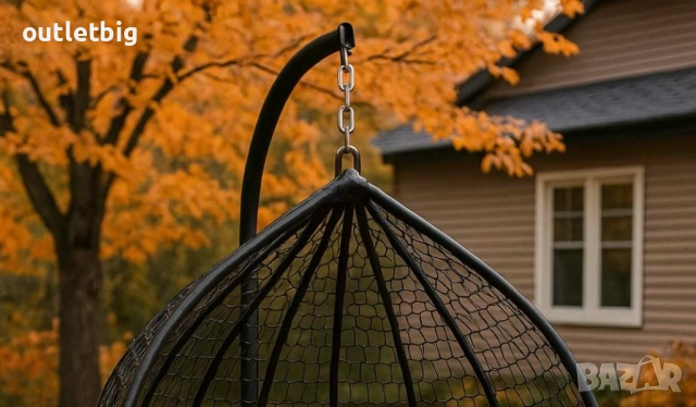 Градинска висяща люлка тип гнездо,яйце–Промоция! , снимка 2 - Градински мебели, декорация  - 52231772