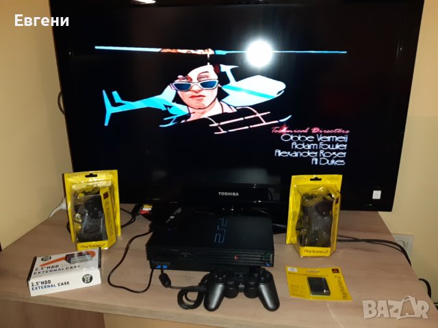 Плейстейшън 2 PS2 пълен комплект с 2бр. джойстик и 70 игри хард диск, снимка 8 - Игри за PlayStation - 38708444