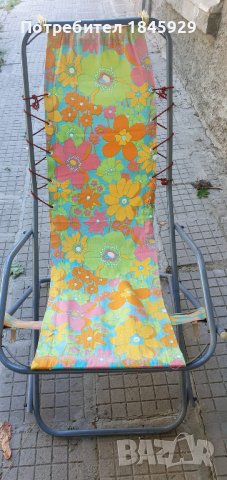Сгъваем стол шезлонг за плаж,къмпинг,градина, снимка 2 - Къмпинг мебели - 37395633