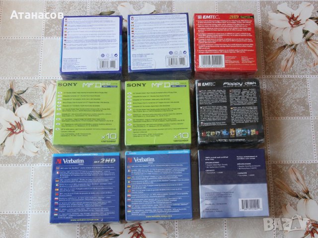 Продавам флопи FDD нови дискети Verbatim 1.44Mb, снимка 2 - Външни хард дискове - 39341845