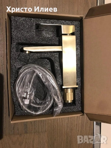 Златен Смесител за мивка Неръждаема стомана, снимка 8 - Смесители - 52017276