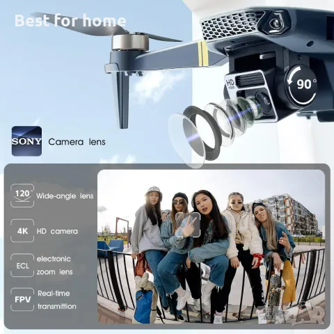 Дрон WiFi 4K HD камера CHUBORY F89, снимка 3 - Дронове и аксесоари - 49240402