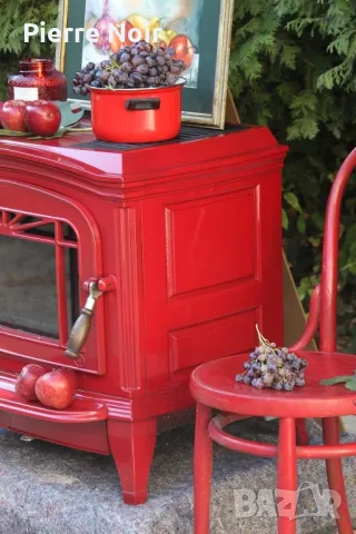 Френска чугунена печка на дърва , снимка 4 - Камини - 50279524