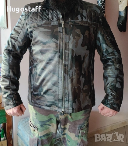 Ново Кожено яке Корона/Korona камуфлажно - естествена кожа лимитирана серия Хл