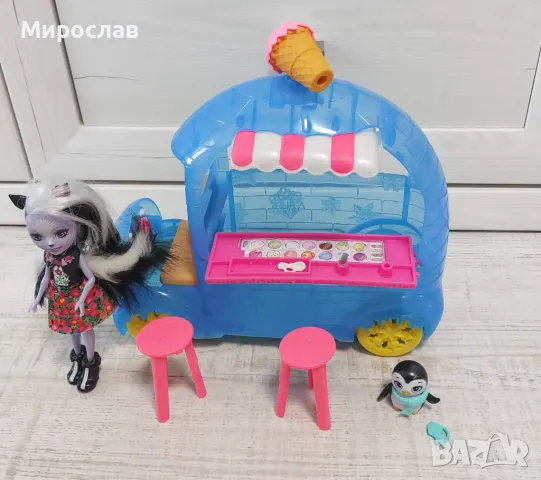 Детски комплект Enchantimals - Фургон за сладолед