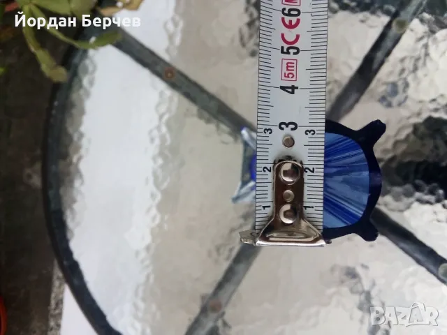 Ваза синьо стъкло, снимка 5 - Други - 49966634