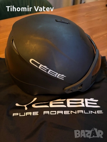 СКИ КАСКА CEBE с визьор р-р 56-59, снимка 2 - Зимни спортове - 53418241