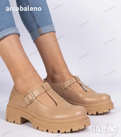 Дамски ежедневни обувки на платформа от еко кожа Belever, 2цвята , снимка 3 - Дамски ежедневни обувки - 49256898