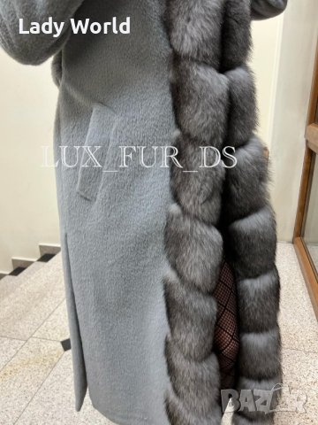 Луксозно палто от ЛАМА И ЛИСИЦА, размер С, снимка 6 - Палта, манта - 28805100