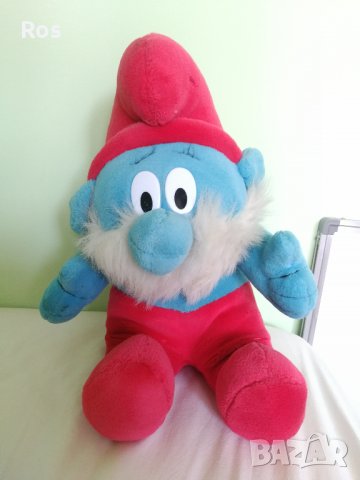 Голям плюшен пеещ смърф, снимка 3 - Плюшени играчки - 37564134