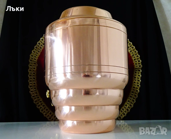 Медна ваза,медна делва,съд от чиста червена мед. 