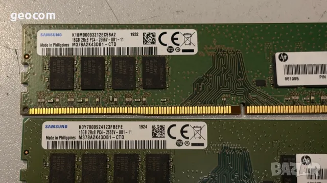 32GB (2x16GB) DDR4 Samsung PC4-2666V (2666-Mhz,CL-19,1.2V), снимка 2 - RAM памет - 48545412